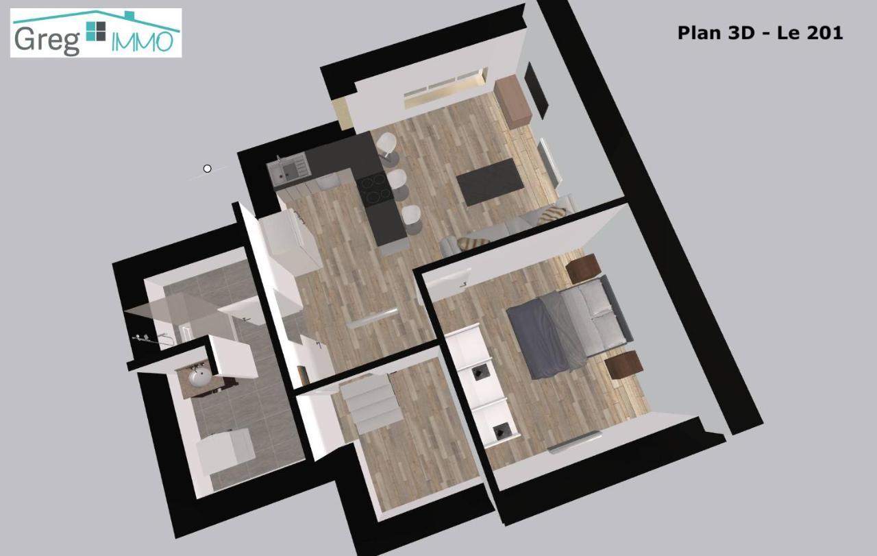 Le 201-Gregimmo-Appart'Hotel Audincourt Екстериор снимка